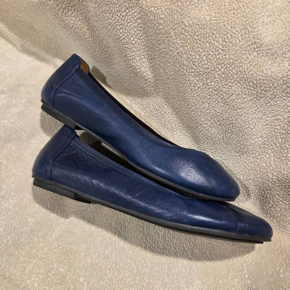 Vionic Caroll leather ballet flats, Navy blue size 8.5 - Picture 3 of 9